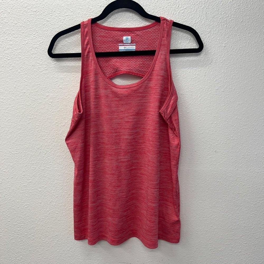 Columbia red sweat activated cooling omni free zero tank womens  Size: L - Picture 2 of 9